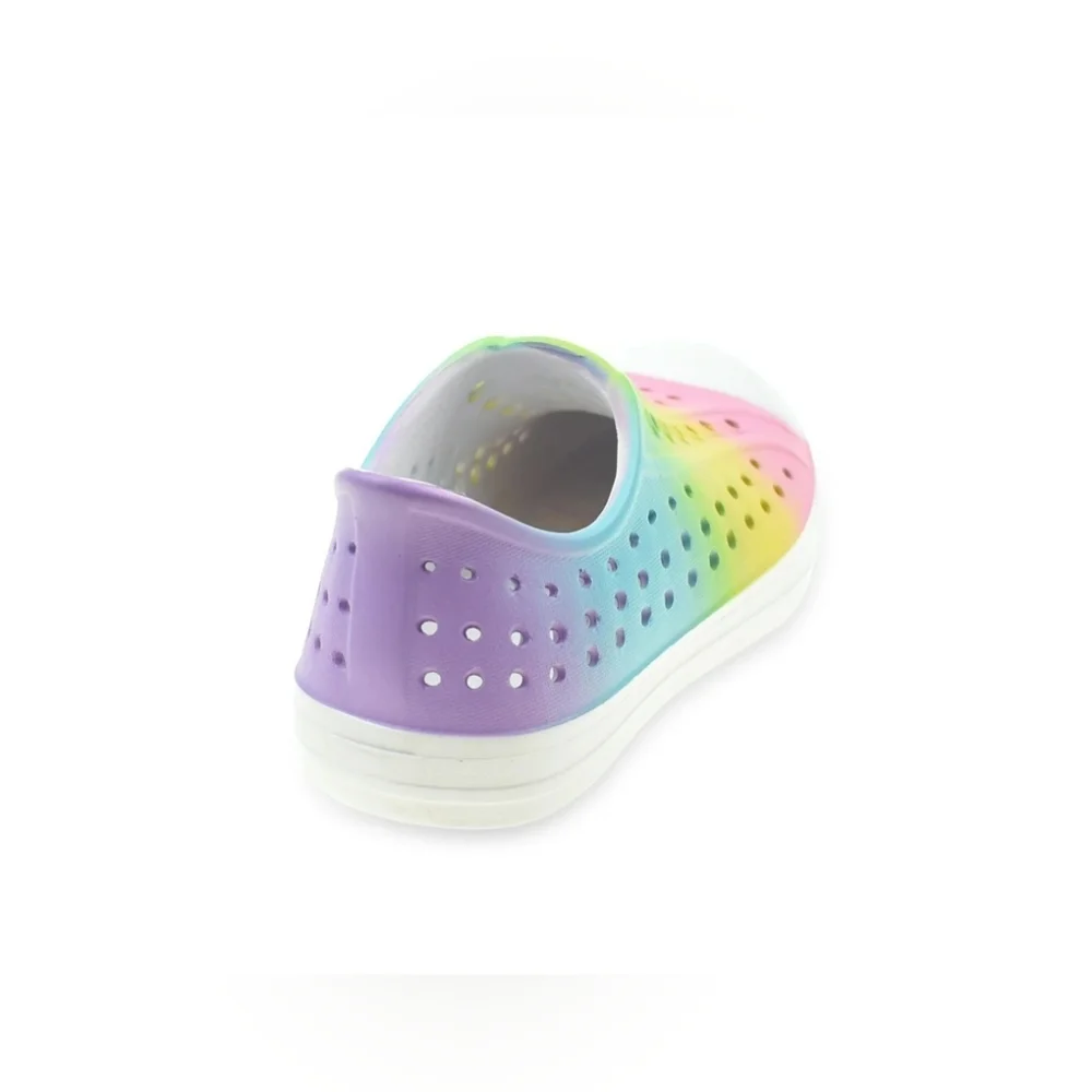 Playful Pink and Yellow Water Shoes with Ventilated Design